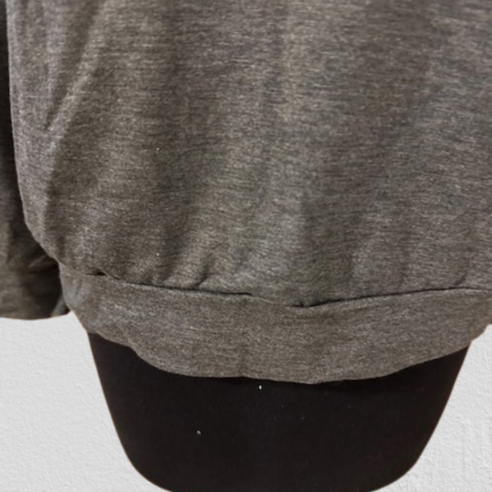 Hippie Chic Grey with Stars Crew Neck Sweatshirt 4261 NWT Boutique - Picture 5 of 10